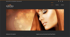 Desktop Screenshot of inspirebeautysalon.com